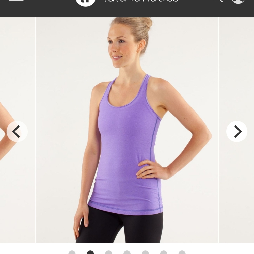 Lululemon-Cool Racerback-Heathered Power Purple-NW